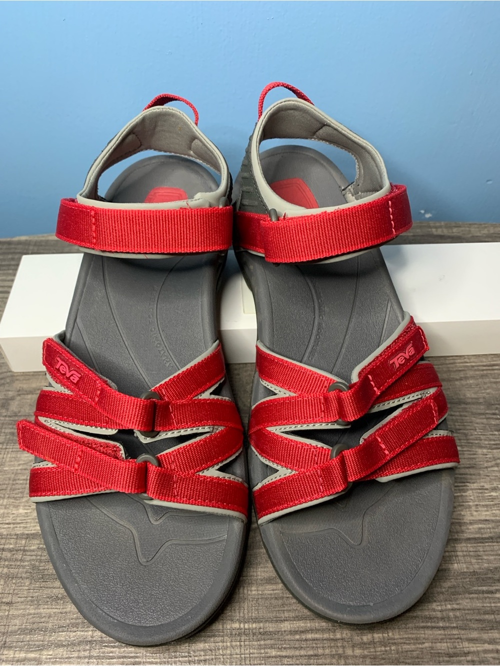 Teva Women's Red Strappy Outdoor Sport Sandals